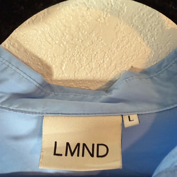 Tuckernuck LMND Blue Azure Chiara Collared Shirt Dress Size Large - Picture 3 of 7